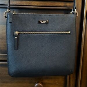 Kate Spade Leather Crossbody Bag with Gold Chain Shoulder Strap